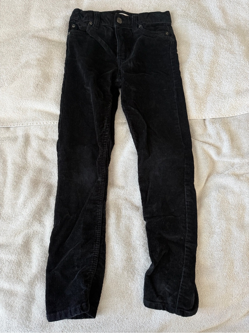 Joe Fresh Black Slim Straight Corduroy Jeans